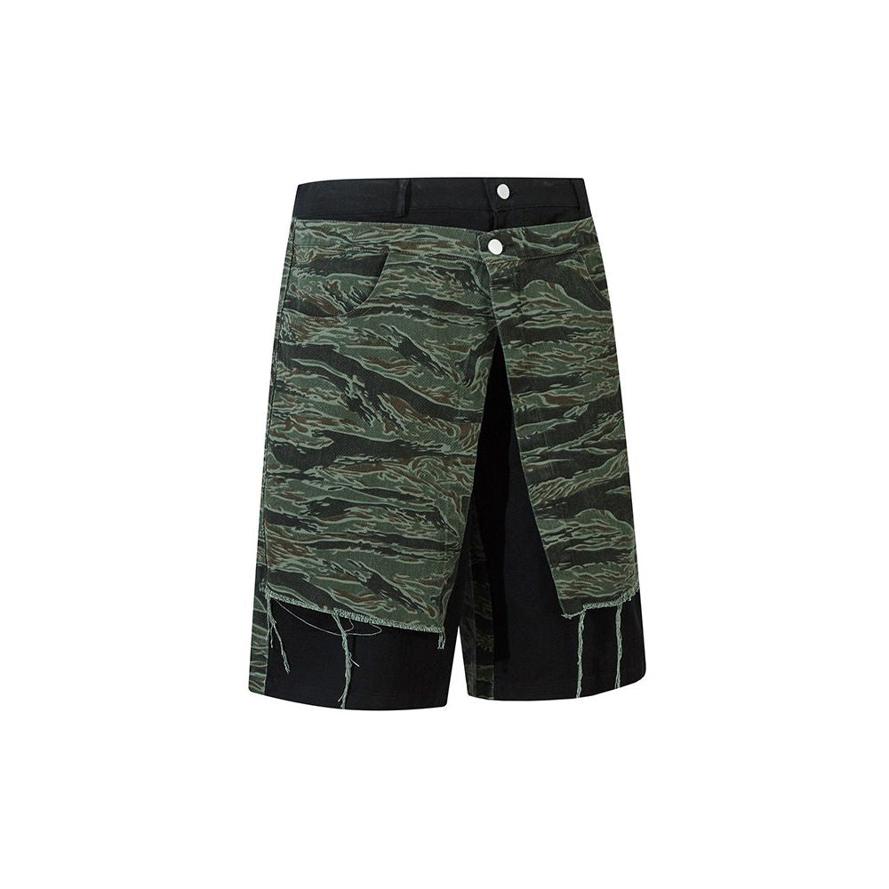 American High Street Spliced Two-Piece Camo Shorts