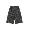American Retro Camouflage Workwear Cropped Shorts