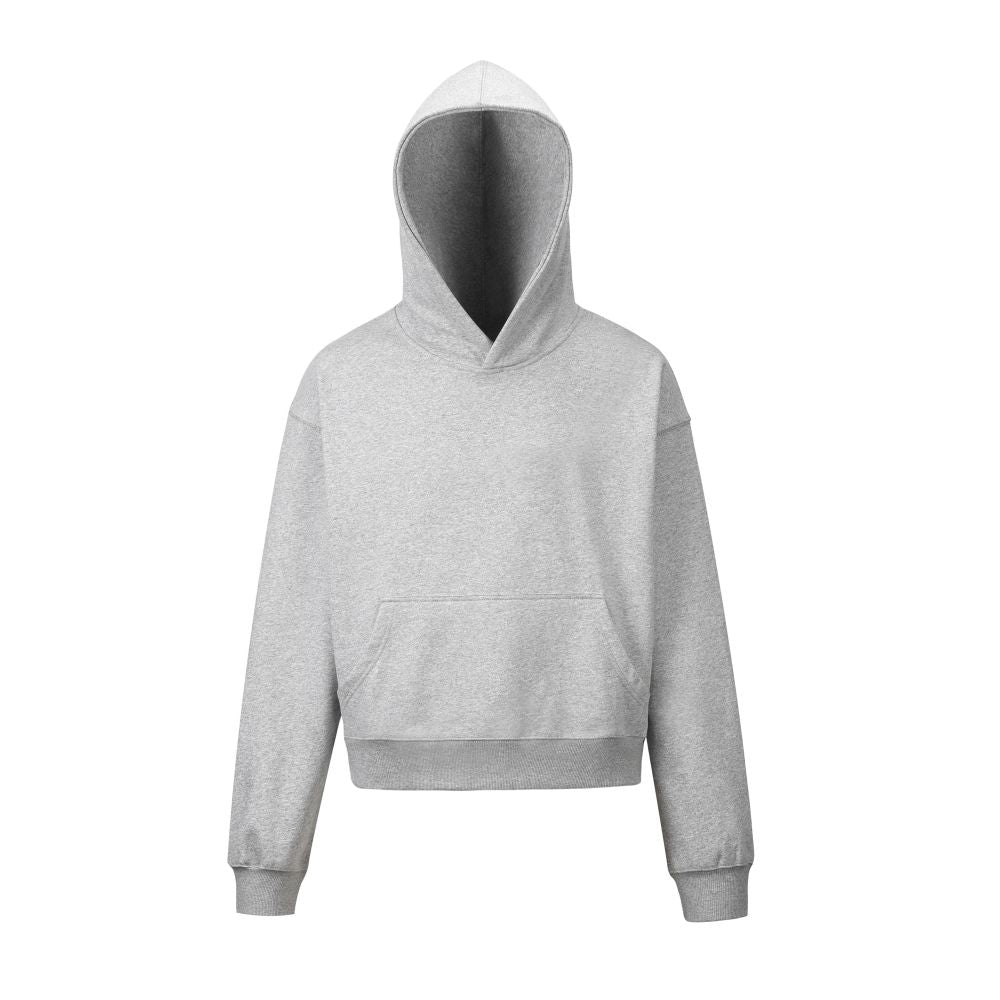 Retro Short Hooded Cotton-Polyester Sweatshirt