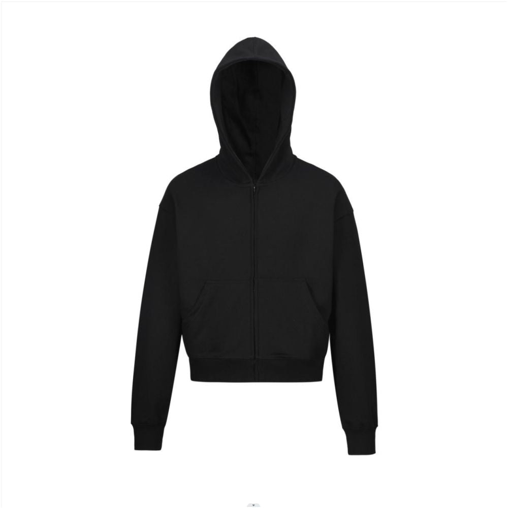 Retro Short Hooded Cotton-Polyester Sweatshirt