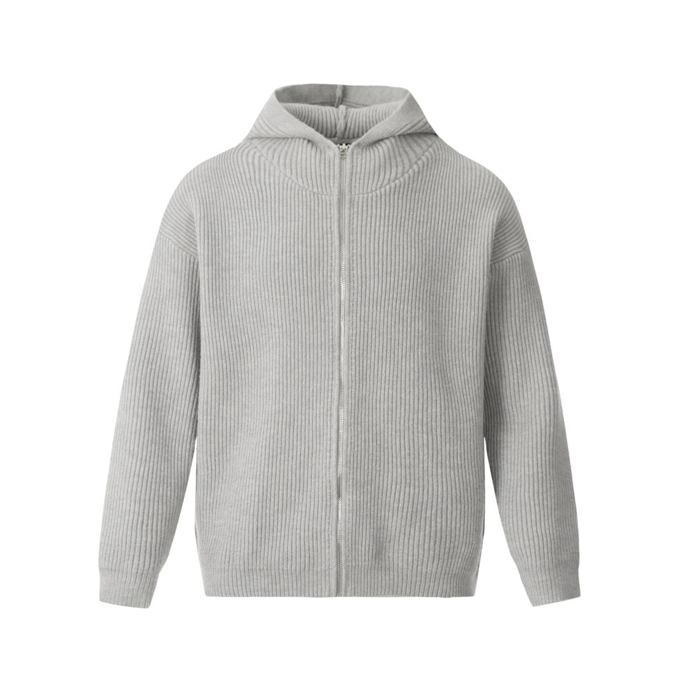 Retro Clean Fit Hooded Cardigan Jacket