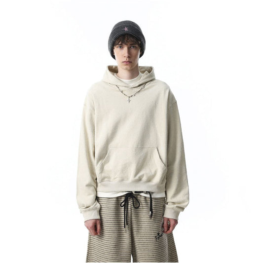 MRNEARLY American retro heavy industry hooded sweatshirt for men and women s cleanfit loose and versatile casual hoodie image 1