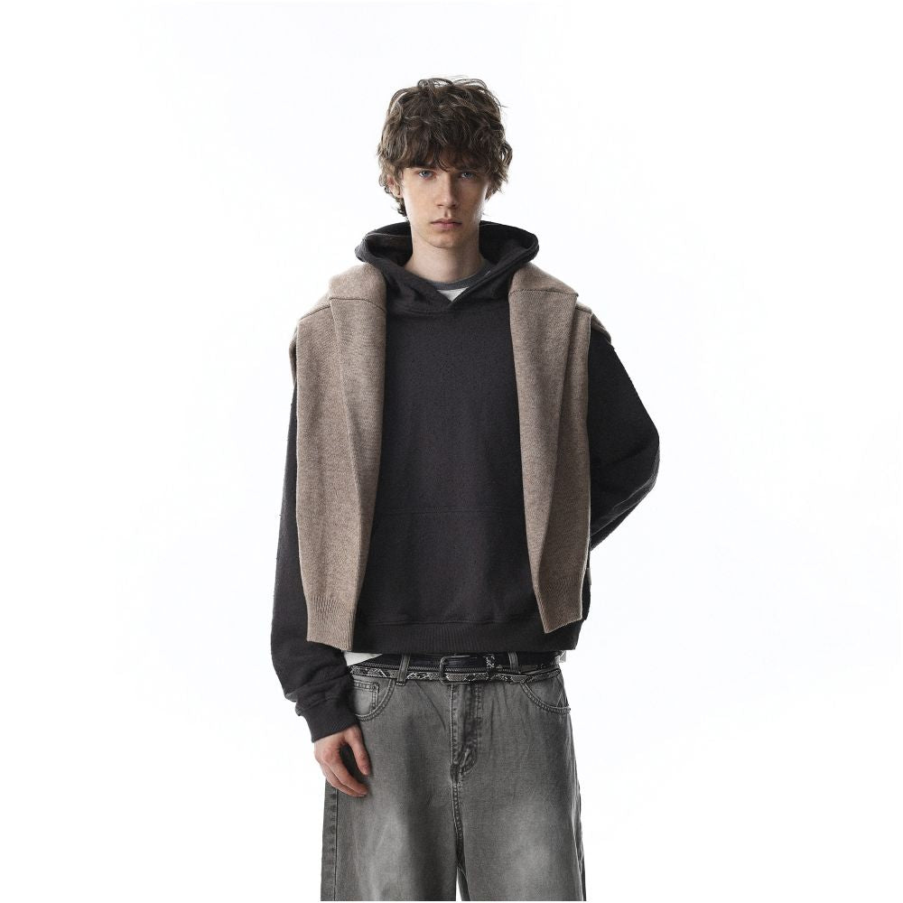 MRNEARLY American retro heavy industry hooded sweatshirt for men and women s cleanfit loose and versatile casual hoodie image 4