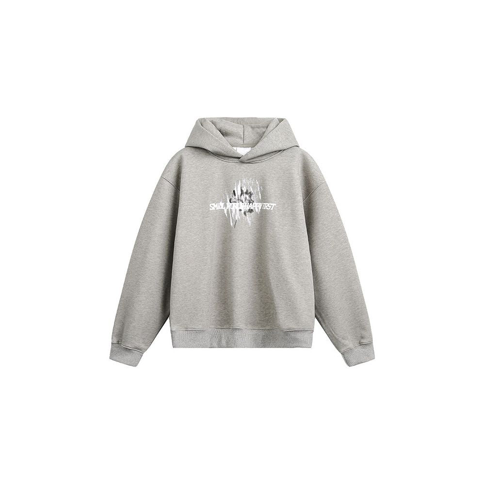 American Retro Letter Print Hoodie