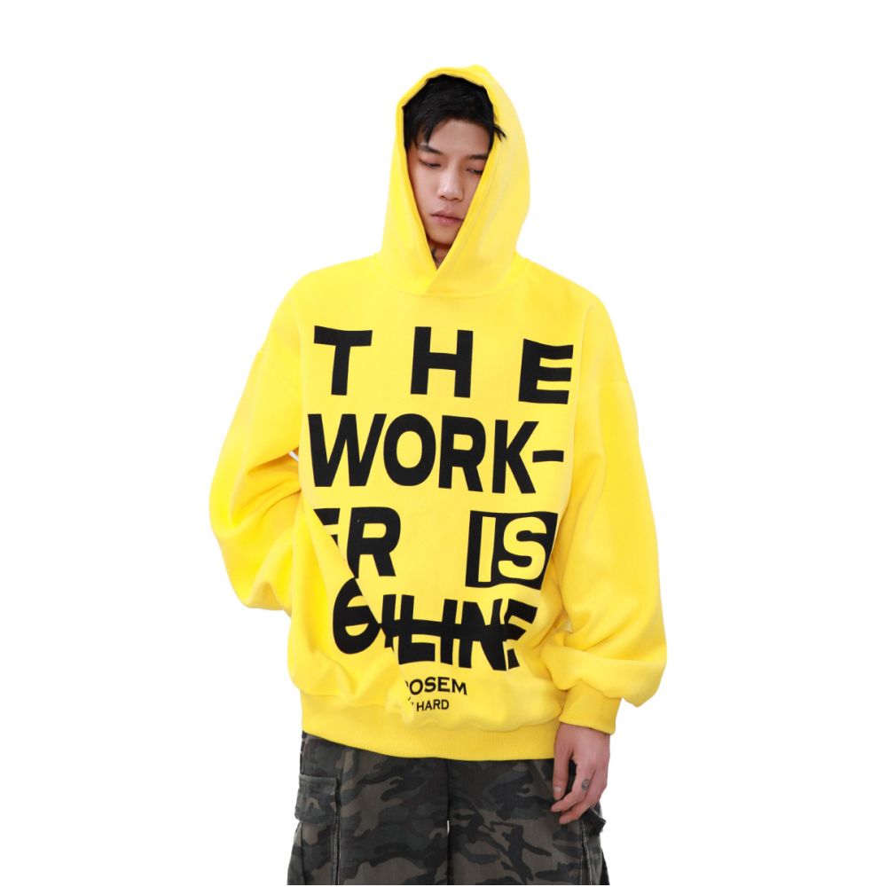 MRNEARLY American Retro Letter Printed Hoodie Men s Spring and Autumn Style Trendy Brand Street Explosion Loose Couple Coat image 5