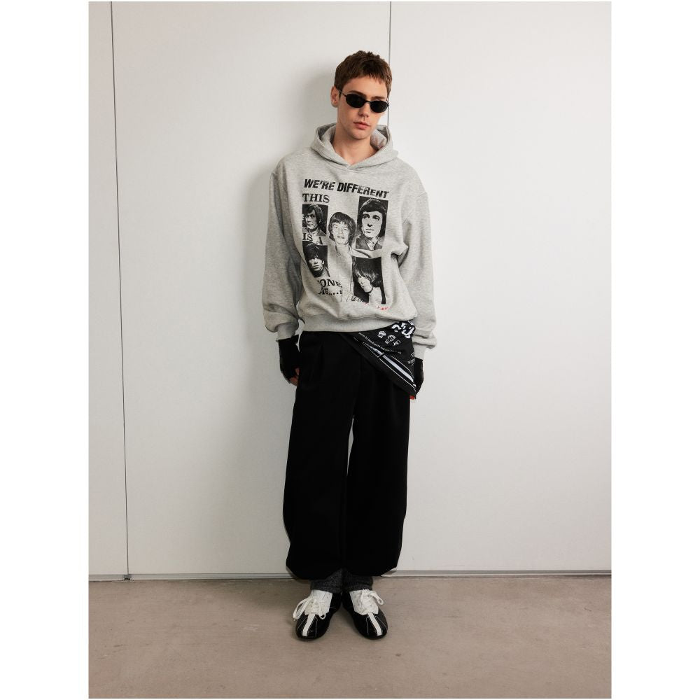 MADWITCH American Trendy Band Letter Printed Hoodie for Men and Women Commuting Casual Rascal Handsome Top Couple image 5