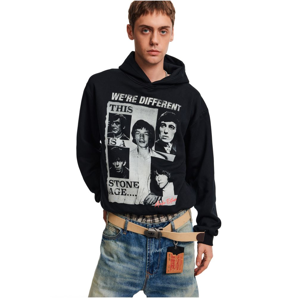 American Trendy Band Letter Print Hoodie
