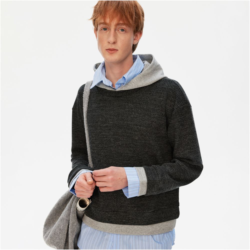 American Style Spliced Three-Piece Hoodie