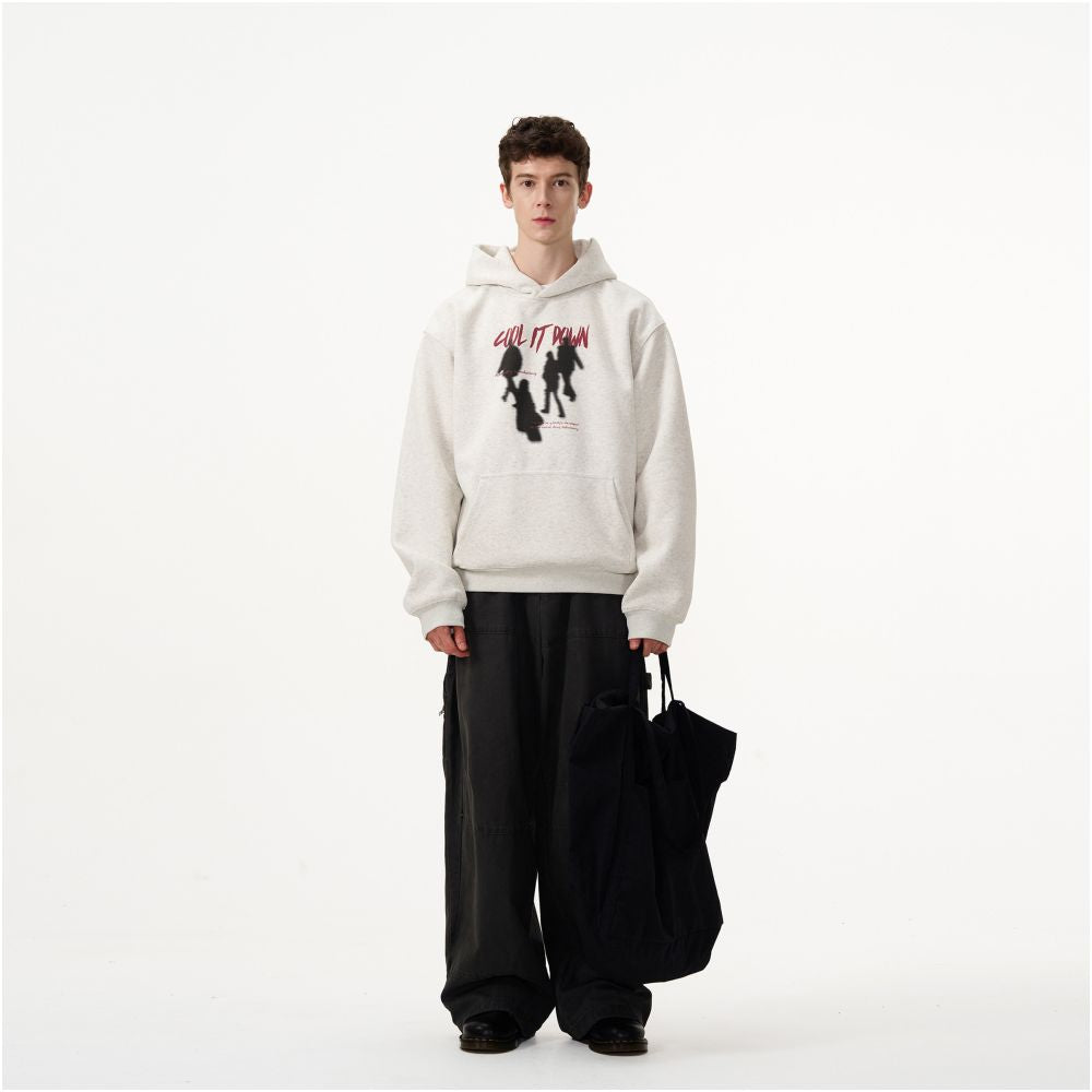 MADWITCH American Street Trendy Brand Silhouette Printed Hoodie Men s and Women s Loose Casual Lazy Couple s Top image 5