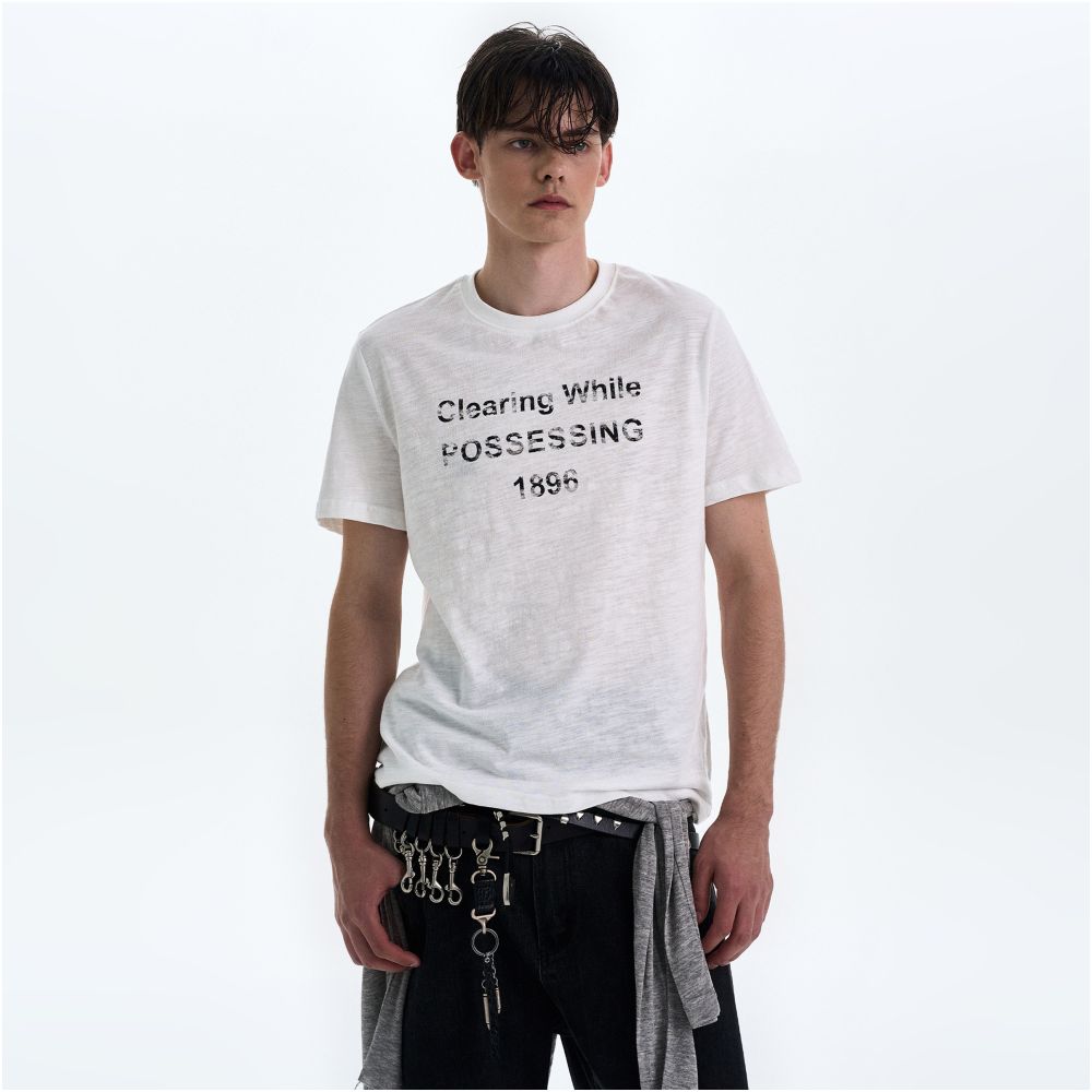 MADWITCH Retro Bamboo Cotton Shoulder Printed T shirt Short Sleeve Men s and Women s Loose Casual Thin Breathable Top ins image 4