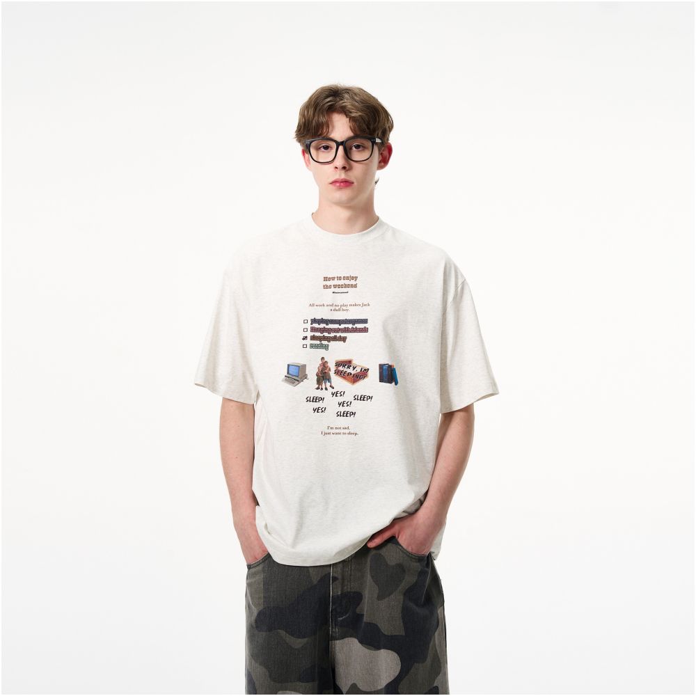 Retro Printed Short Sleeve T-Shirt