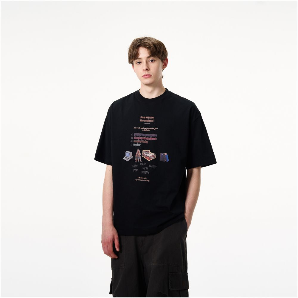 Retro Printed Short Sleeve T-Shirt