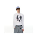 American Street Phantom Print Raglan Long Sleeve T-Shirt